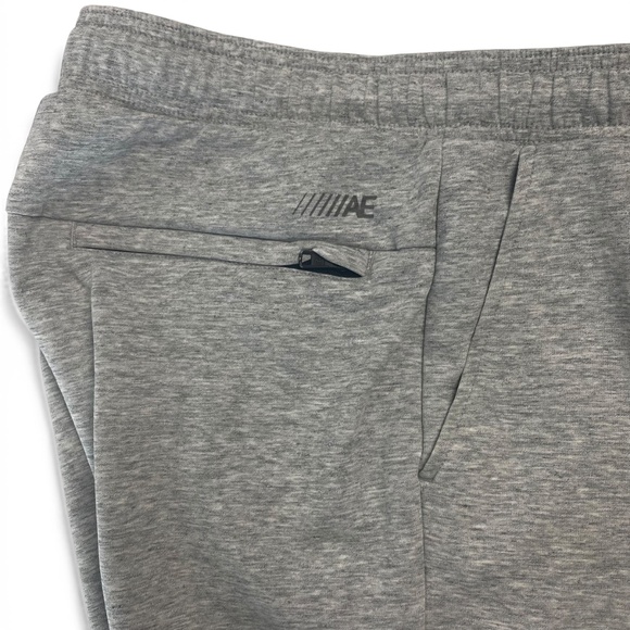 AE -Set of 3- 24/7 Sweat Shorts in Gray, Blue and Heather Cream size Small - Picture 16 of 16